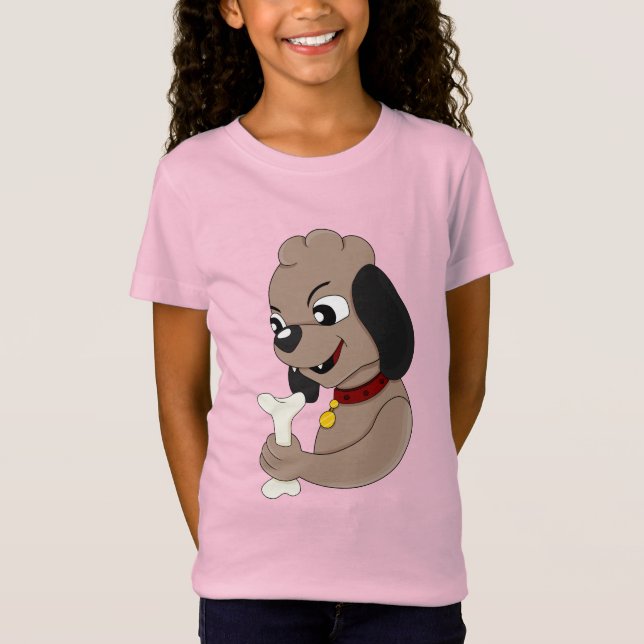 Camiseta Personalizado de cachorro lindo T-Shirt (Anverso)