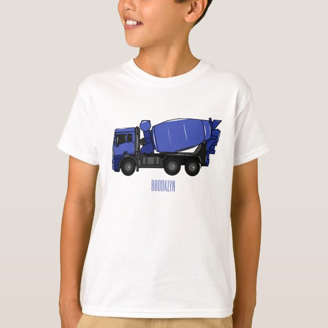 Camiseta Personalizado de camión de transporte de mezcla de (Anverso)