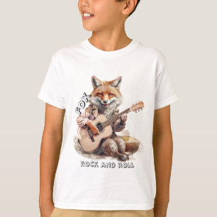 Camiseta Personalizado de Caricatura Animal Fox A musical
