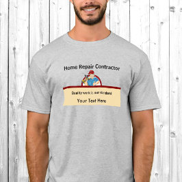 Camiseta Personalizado de Carpintero de Reparación del Hoga