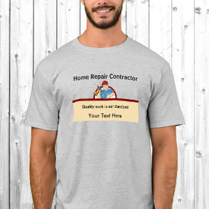 Camiseta Personalizado de Carpintero de Reparación del Hoga