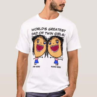 Camiseta Personalizado De Chicas Gemelos