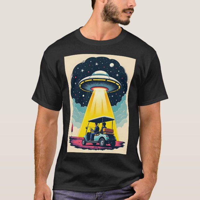 Camiseta Personalizado de Ciencia Ficción Retro Carro de Go (Anverso)