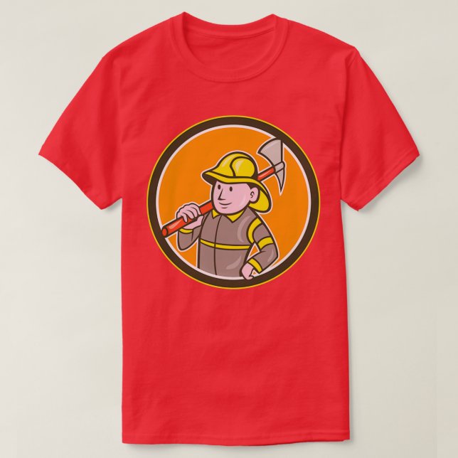 Camiseta Personalizado de círculo de bomberos (Diseño del anverso)