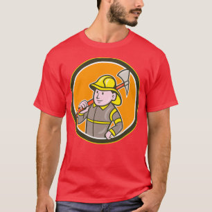 Camiseta Personalizado de círculo de bomberos