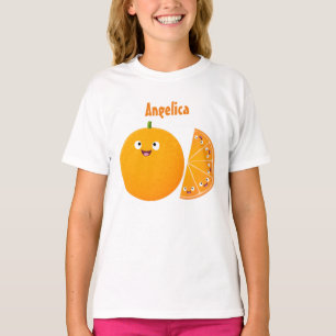 Camiseta Personalizado de cítricos de feliz naranja