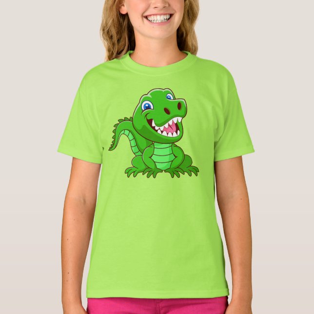 Camiseta Personalizado de cocodrilos sonrientes (Anverso)