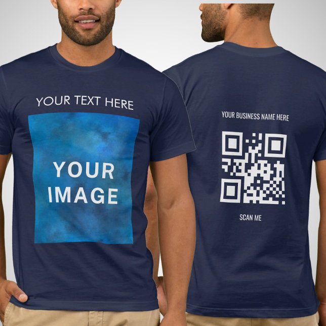 Camiseta Personalizado de código QR - Armada promocional de (Subido por el creador)