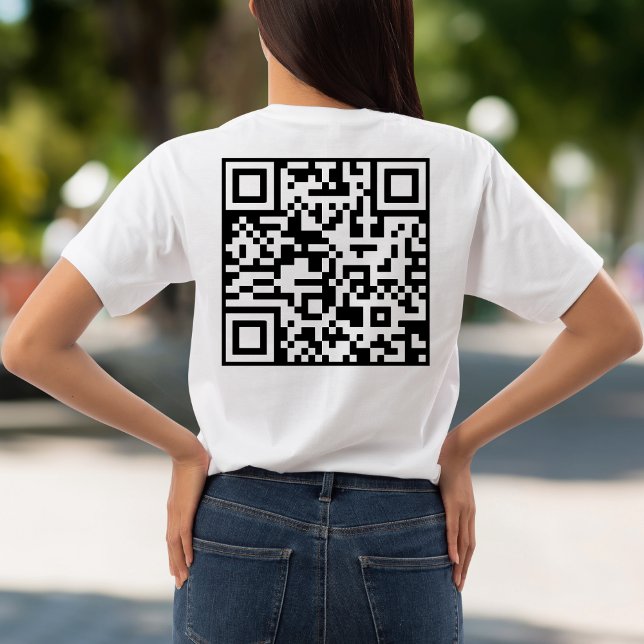 Camiseta Personalizado De Código Qr Escanéame Un Gracioso R (Subido por el creador)