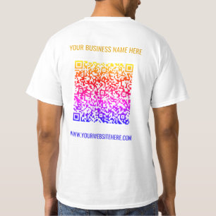 Camiseta Personalizado de código QR Mensajes de texto para