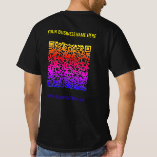 Camiseta Personalizado de código QR Mensajes de texto para