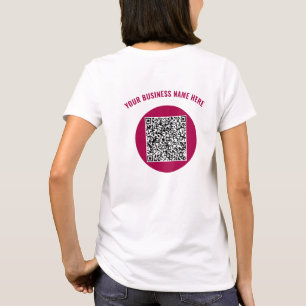 Camiseta Personalizado de código QR Mensajes de texto Perso