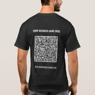 Camiseta Personalizado de código QR y envía mensajes de tex
