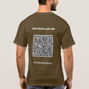 Camiseta Personalizado de código QR y envía mensajes de tex
