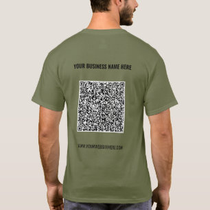 Camiseta Personalizado de código QR y envía mensajes de tex