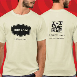Camiseta Personalizado de código QR y logotipo comercial pr