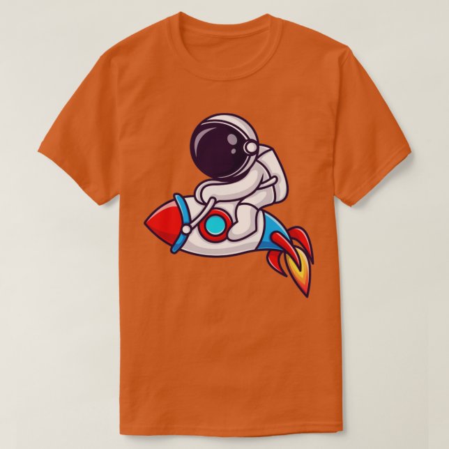 Camiseta Personalizado de cohetes astronautas (Diseño del anverso)