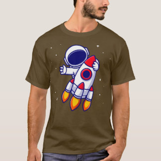 Camiseta Personalizado de cohetes astronautas de rodadura3