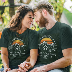 Camiseta Personalizado de coincidencia de vacaciones de cam
