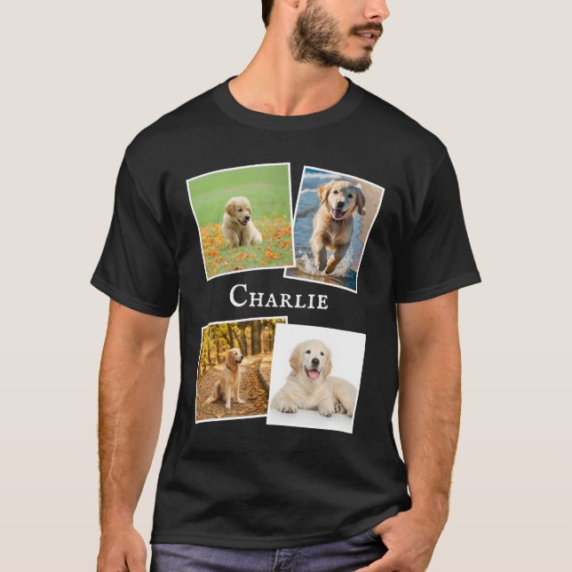 Camiseta Personalizado de Collage multiMascota de Dog Lover (Anverso)