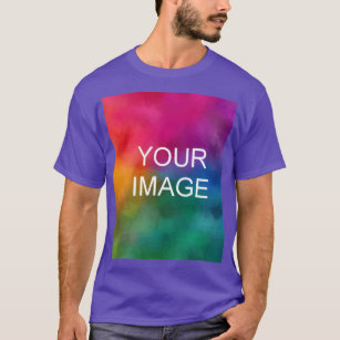 Camiseta Personalizado de color púrpura Añadir logotipo de 