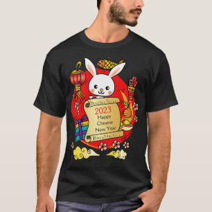 Camiseta Personalizado de Conejo de Año Nuevo Chino