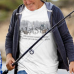 Camiseta Personalizado de crucero de Alaska<br><div class="desc">Puede cambiar el estilo de esta camisa eligiendo Más > en la opción de estilo. Se puede personalizar en el área de proporcionar o personalizar eligiendo la opción de hacer clic en el personalizar y cambiando el nombre, las iniciales o las palabras. También puede cambiar el color y estilo del...</div>