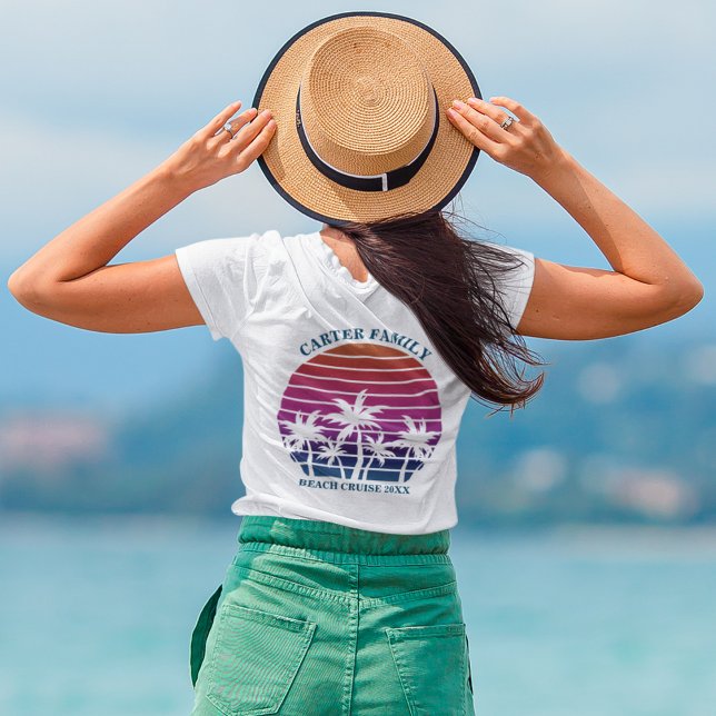 Camiseta Personalizado de cruceros en la playa Reunión fami (Subido por el creador)