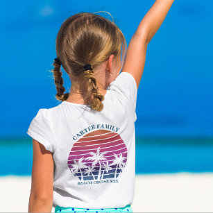 Camiseta Personalizado de cruceros en la playa Reunion Pock