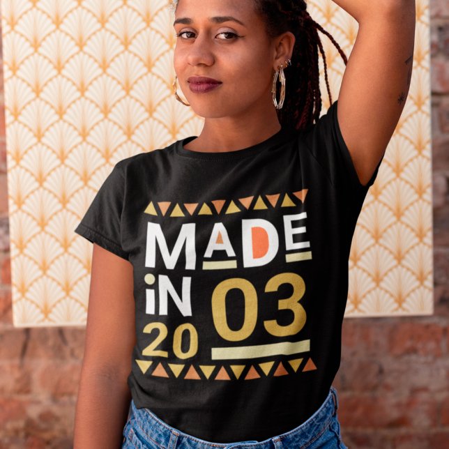 Camiseta Personalizado De Cumpleaños Retro Hecho En Camiset (Subido por el creador)