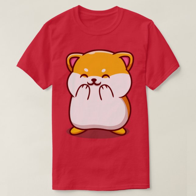 Camiseta Personalizado de Cute Hamster Laughing (Diseño del anverso)