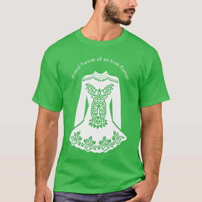 Camiseta Personalizado de danza irlandesa vestido de  mensa (Anverso)