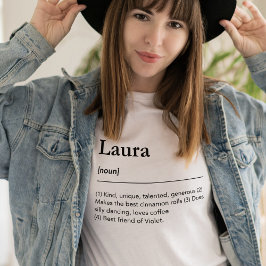 Camiseta Personalizado de definición de sustantivo de nombr