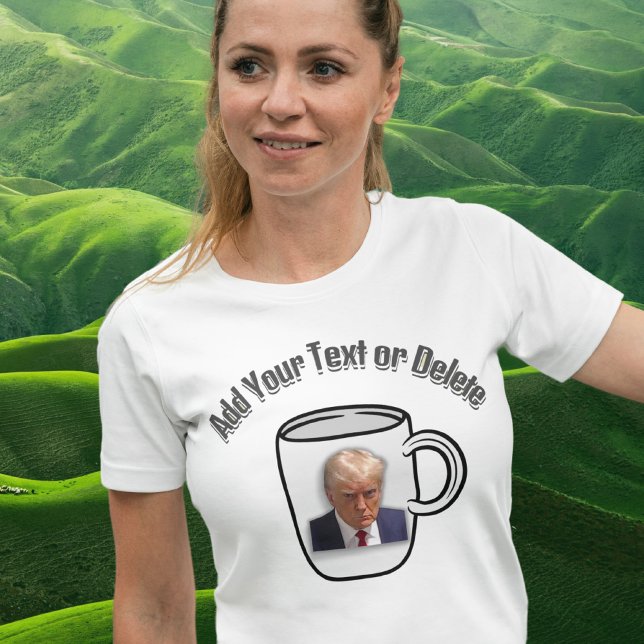 Camiseta Personalizado de Donald Trump sobre Mugshot Textos (Subido por el creador)