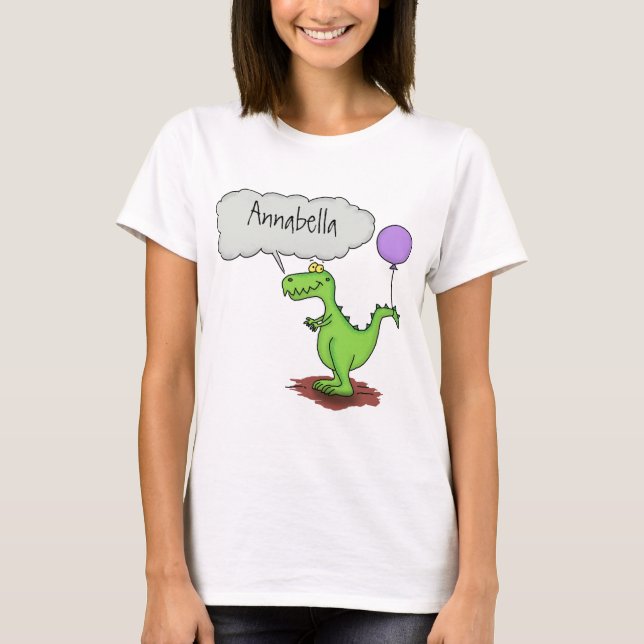 Camiseta Personalizado de dragón divertido y suave que resp (Anverso)