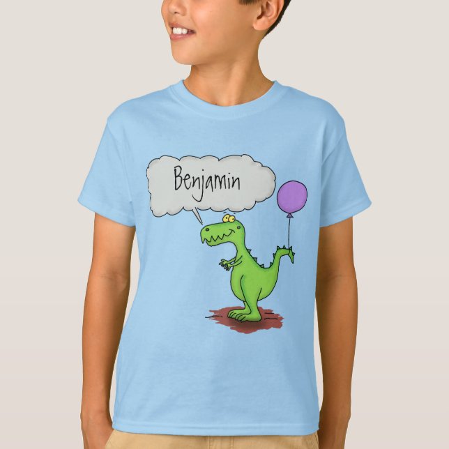 Camiseta Personalizado de dragón divertido y suave que resp (Anverso)