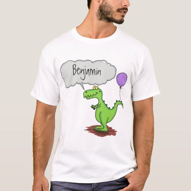 Camiseta Personalizado de dragón divertido y suave que resp (Anverso)