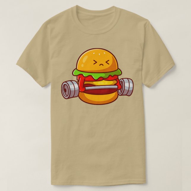 Camiseta Personalizado de Dumbbell de Levantamiento de Burg (Diseño del anverso)