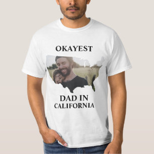Camiseta Personalizado de EE.UU. foto Okayest papá Fathers 