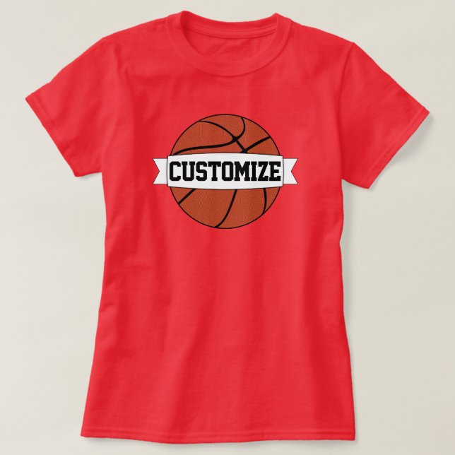Camiseta Personalizado de entrenador y jugador de baloncest (Diseño del anverso)