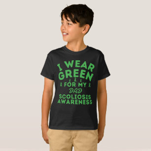 Camiseta Personalizado De Escoliosis Que Uso Verde Para Mi