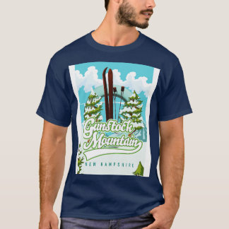 Camiseta Personalizado de esquí de Gunstock Mountain New Ha