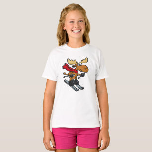 Camiseta personalizado de esquí de Moose elegir color de