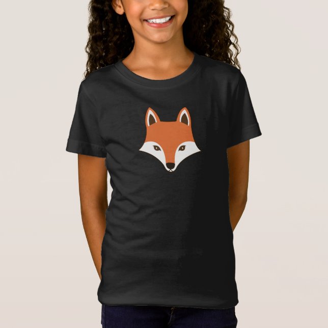 Camiseta Personalizado de estilo escandinavo Fox Face (Anverso)