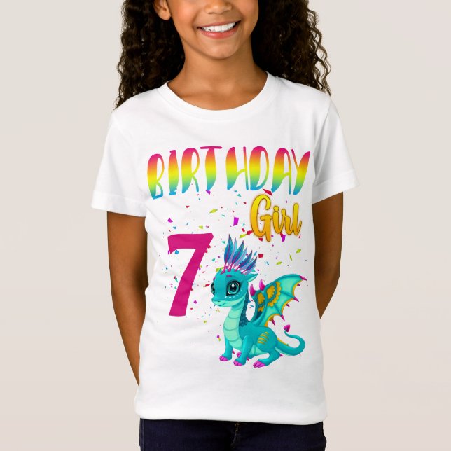 Camiseta Personalizado de fiesta de cumpleaños de Dragon Cu (Anverso)