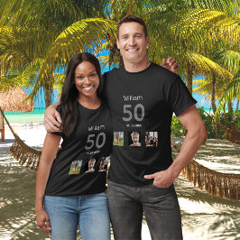 Camiseta Personalizado de fiesta de cumpleaños foto tipo mo