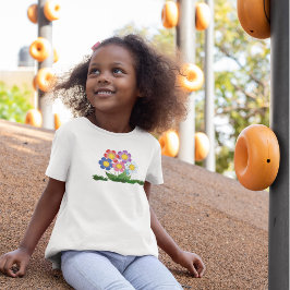 Camiseta Personalizado De Flores Coloridas De Dibujo Con Hi