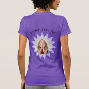 Camiseta Personalizado de forma de flor Foto Pastel de plan