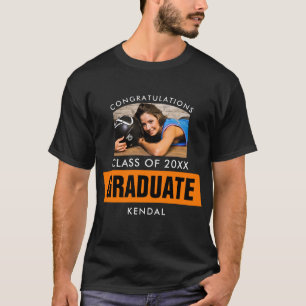 Camiseta Personalizado de fotografía de graduación para n