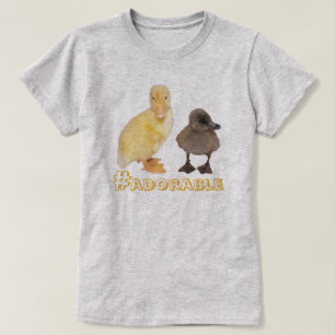 Camiseta Personalizado de fotos de adorables pollos amarill